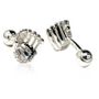 Silver Baseball Glove Cufflinks