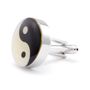 "Silver Chinese Yin Yang Coin Cufflinks -CL-CH-162435"