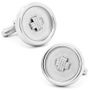 Silver Classic Button Cufflinks