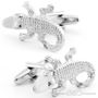 Silver Crocodile Cufflinks