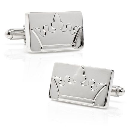 Silver Crown Cufflinks