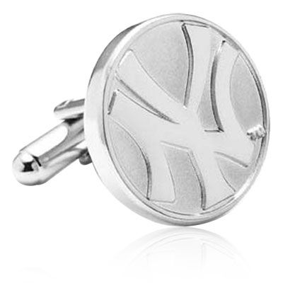 Silver Edition Yankees Cufflinks