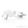Silver Exotic Parrot Cufflinks