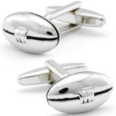 Silver Football Cufflinks