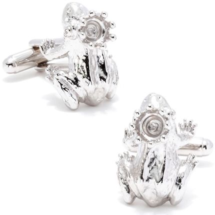 Silver Frog Prince Cufflinks