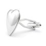 Silver Heart Cufflinks