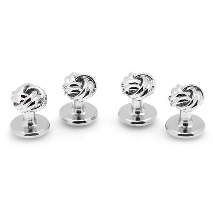 Silver Knot Studs