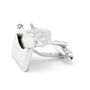 Silver Ladies Open Purse Cufflinks