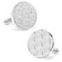 Silver Lucky Clovers Cufflinks