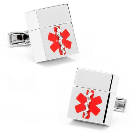 Silver Medical (8GB) USB Cufflinks