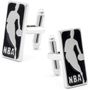 Silver Nba Logo Cufflinks