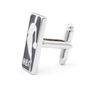 Silver Nba Logo Cufflinks