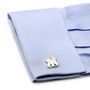 Silver New York Yankees Logo Cufflinks