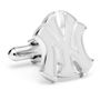 Silver New York Yankees Logo Cufflinks