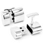 Silver Oval 4Gb Usb Flash Drive Cufflinks
