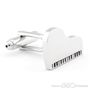 Silver Piano Cufflinks