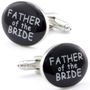 Silver Plated Father Of The Bride Cufflinks