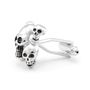 Silver Skull Demons Deadheads Cufflinks