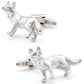 Silver Sly Fox Cufflinks