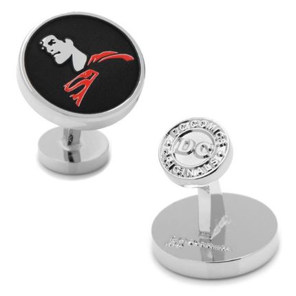 Silver Superman Silhouette Cufflinks