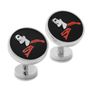 Silver Superman Silhouette Cufflinks