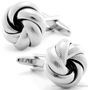 Silver Swirl Knots Cufflinks