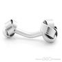 Silver Swirling Knotted Cufflinks