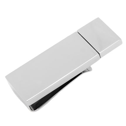 Silver tone 8GB USB Flash Drive Money Clip