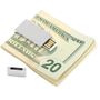 Silver tone 8GB USB Flash Drive Money Clip