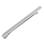 Silver tone Thin Tie Bar