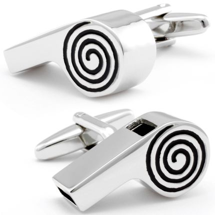 Silver Whistle Cufflinks