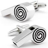 Silver Whistle Cufflinks