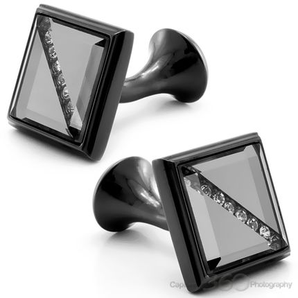 Single Diamond Light Cufflinks - CL-CH-163133