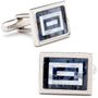Sodalite And Mop Maze Cufflinks