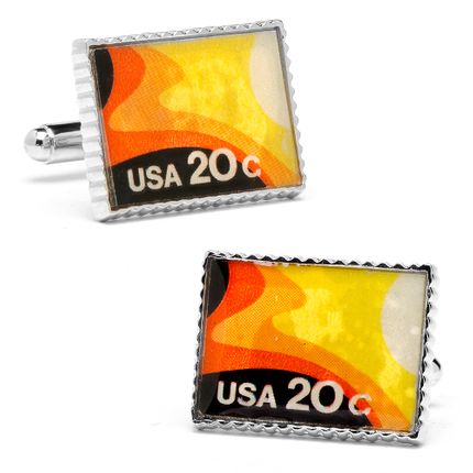 Solar Energy Stamp Cufflinks