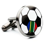 South Africa Soccer Flag Cufflinks