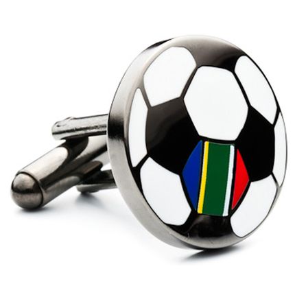 South Africa Soccer Flag Cufflinks