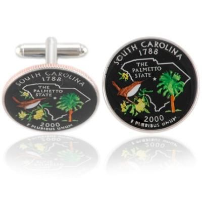 South Carolinian Quarter Coin Cuff Links