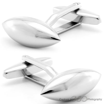 Space Ship Silver Cufflinks