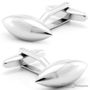 Space Ship Silver Cufflinks