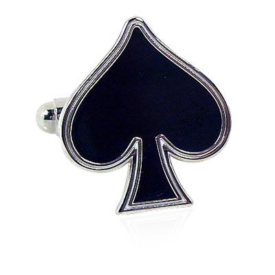 Spades Card Suit Cufflinks