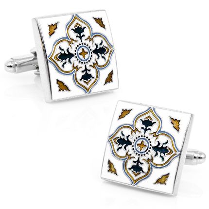 Spanish Tile Cufflinks