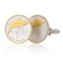 St. Helena Island Penny Tuna Fish Cufflinks