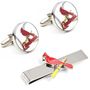 St. Louis Cardinals Cufflinks And Tie Bar Gift Set