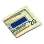 Stainless Steel Blue Carbon Fiber Inlaid Money Clip