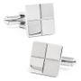 Stainless Steel Checkered Cufflinks