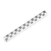 Stainless Steel Checkered Tie Bar