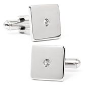 Stainless Steel Crystal Cufflinks