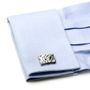 Stainless Steel Cutout Overlay Cufflinks