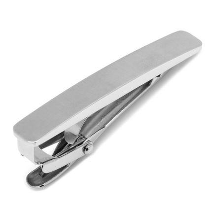 Stainless Steel Domed Tie Clip